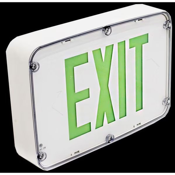 XTN4X-1GWNEMA 4X RATED LED EXIT SIGN, SINGLE FACE, GREEN BLACK, Westgate, Mfr#: XTN4X-1GW